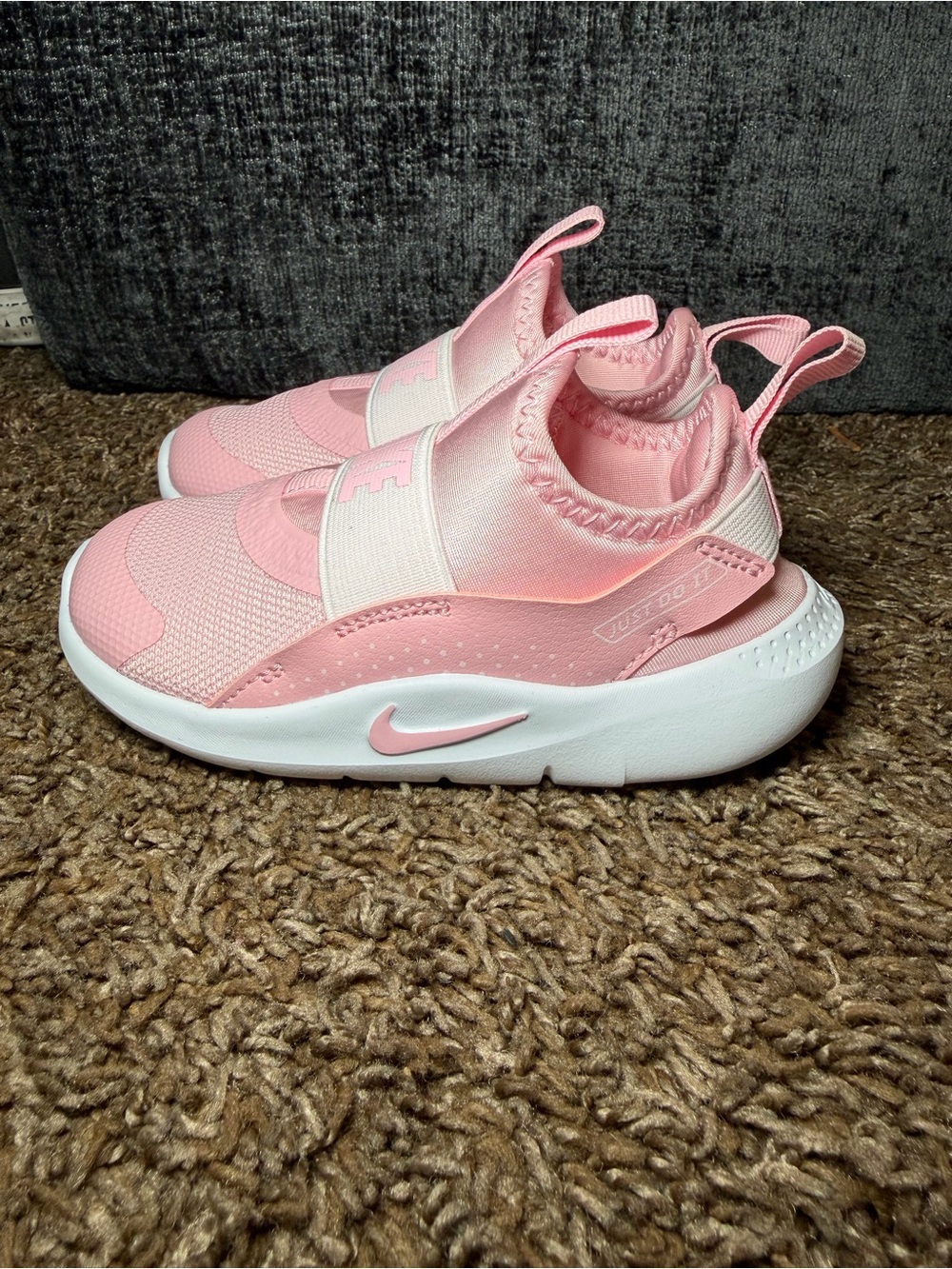Nike Toddler Flex Runner 4 Slip-On Sneakers Pink 8C new no box
